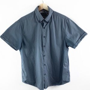 Denim & Flower Short Sleeve Shirt